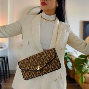 Vintage Authentic Dior Clutch/Shoulder Bag